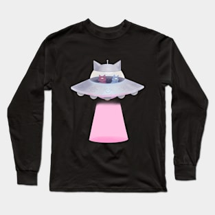 CAT UFO T-shirt Long Sleeve T-Shirt